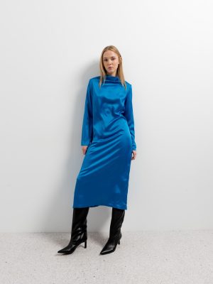 VESTIDO MIDI SATINADO