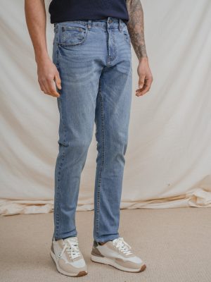 DENIM SLIM BÁSICO CELESTE
