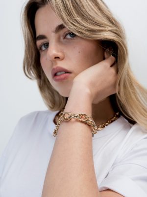 Pulsera eslabones combinado-83404