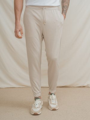 PANTALÓN TRAJE JOGGER CASUAL BEIGE