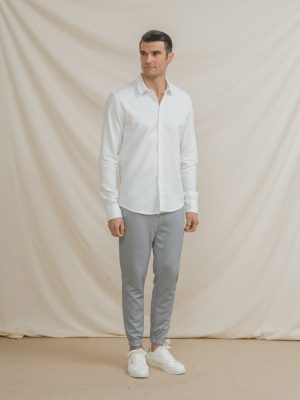 PANTALÓN TRAJE JOGGER CASUAL CELESTE