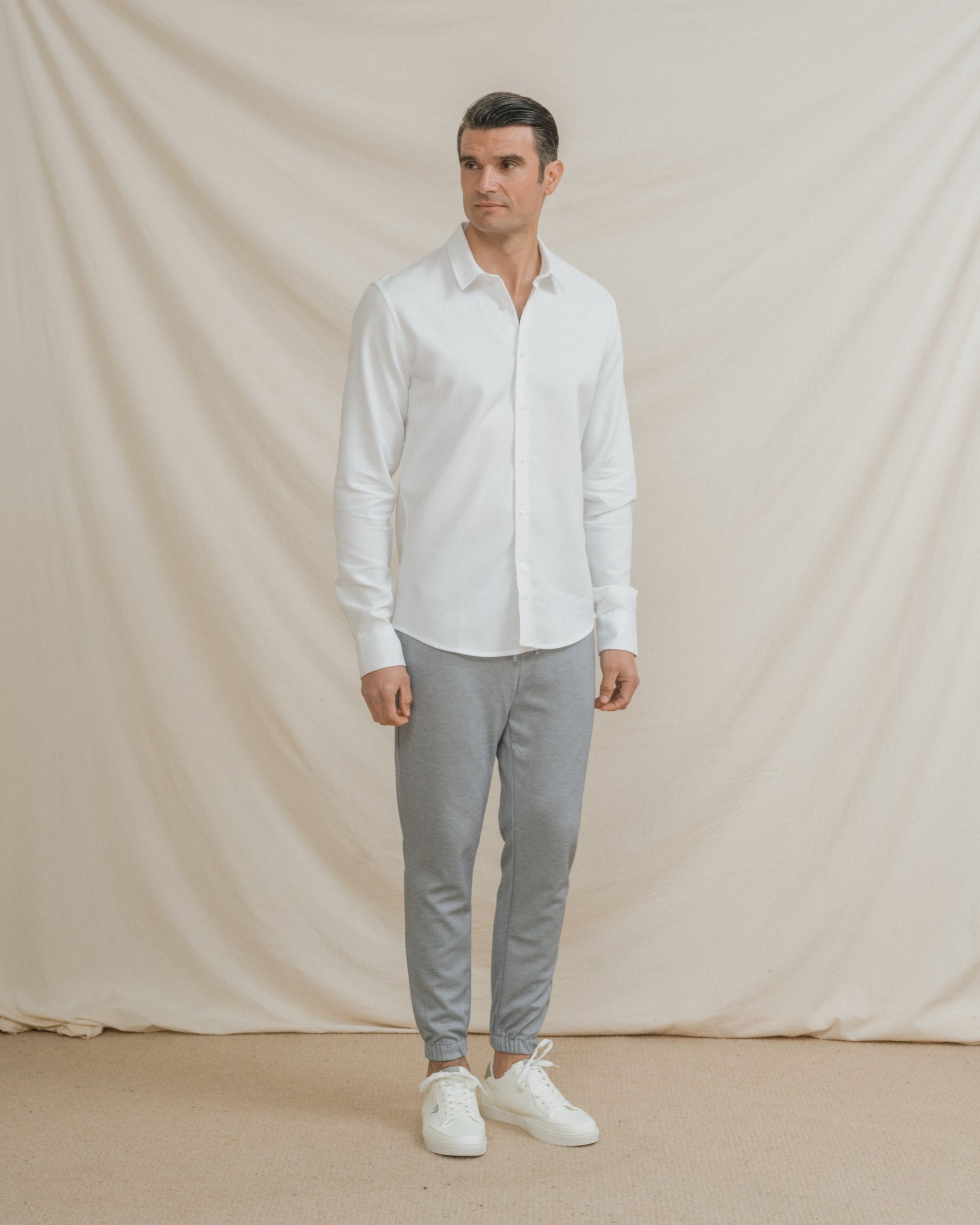 PANTALÓN TRAJE JOGGER CASUAL CELESTE