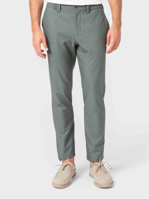 PANTALÓN CASUAL GOMA VESTIR VERDE