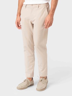 PANTALÓN CASUAL GOMA VESTIR BEIGE