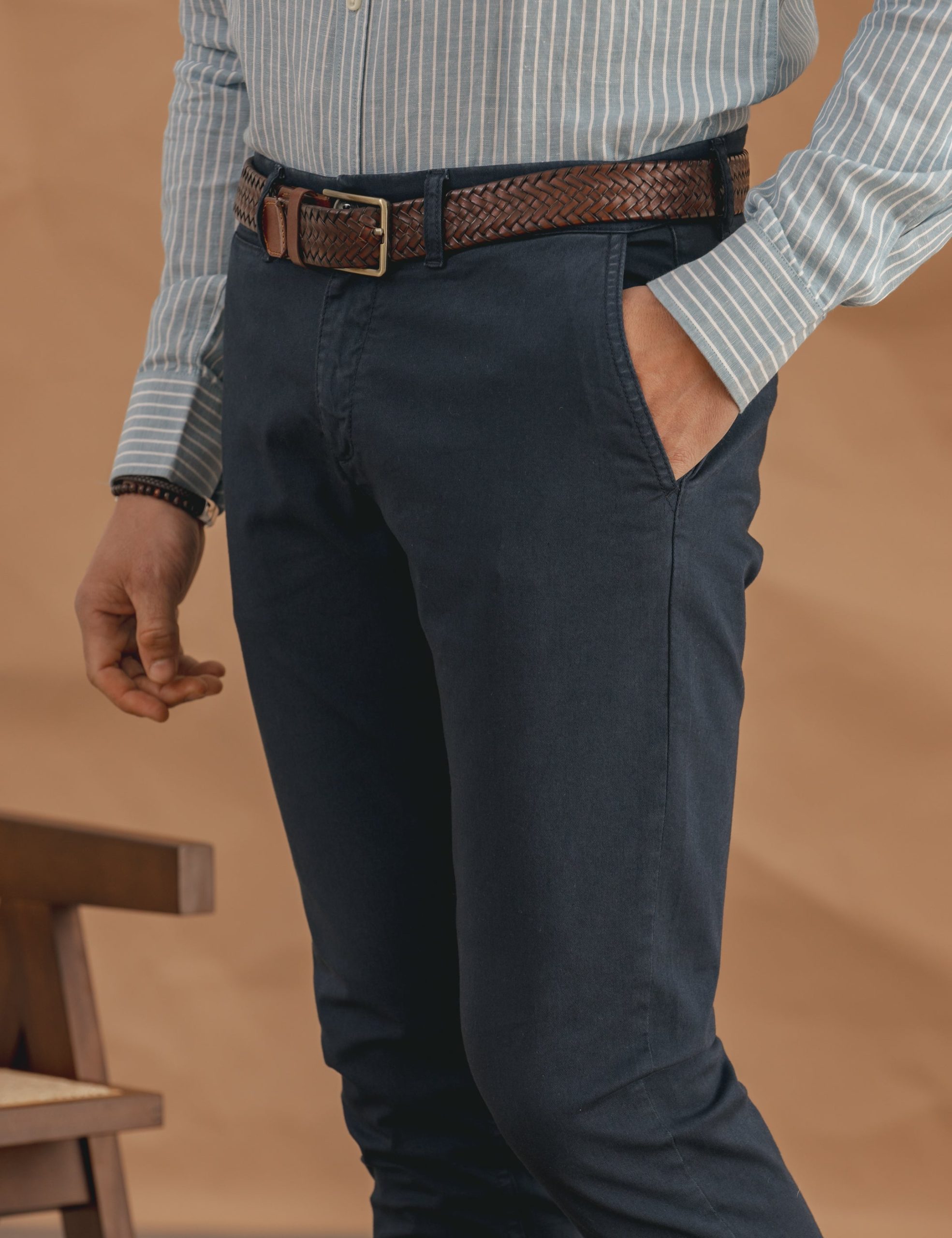 CHINO SKINNY AZUL MARINO - Imagen 2