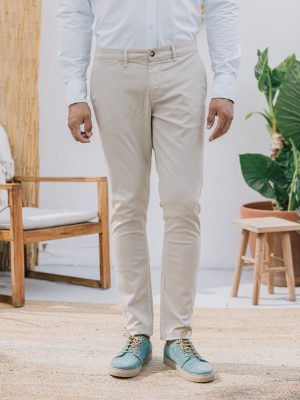 CHINO SKINNY BEIGE CLARO