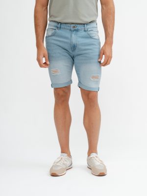 BERMUDA 5 BOLSILLOS DENIM ROTOS
