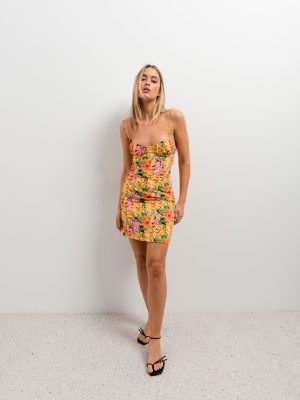 VESTIDO ESTAMPADO CORSETERO