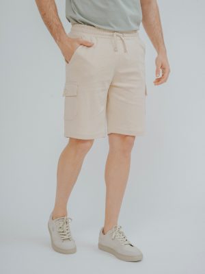 BERMUDA CARGO FELPA BEIGE