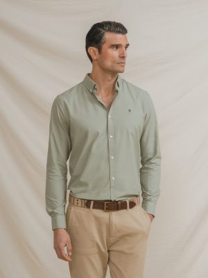 CAMISA OXFORD VERDE