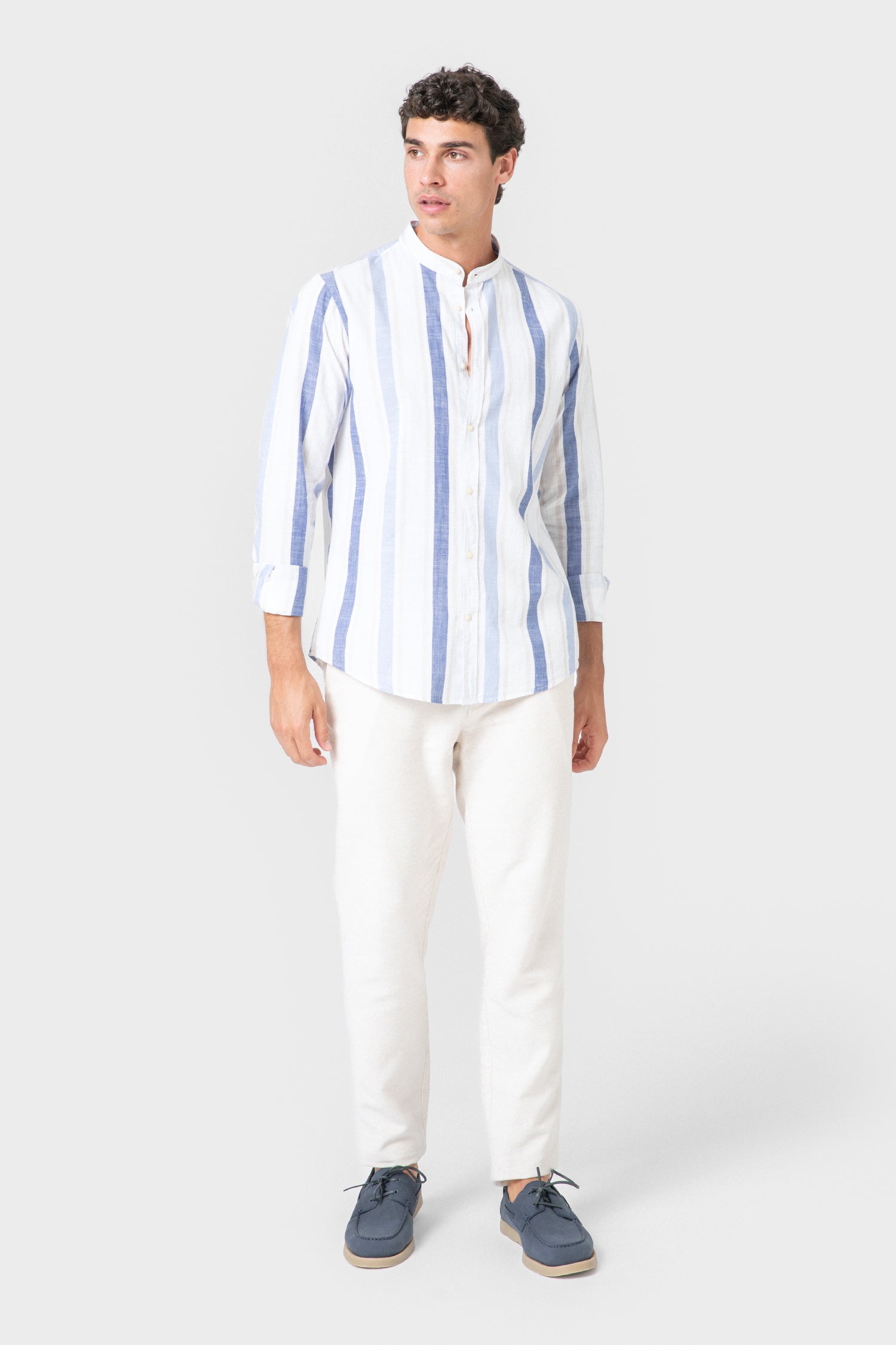 CAMISA LINO RAYAS - Imagen 5