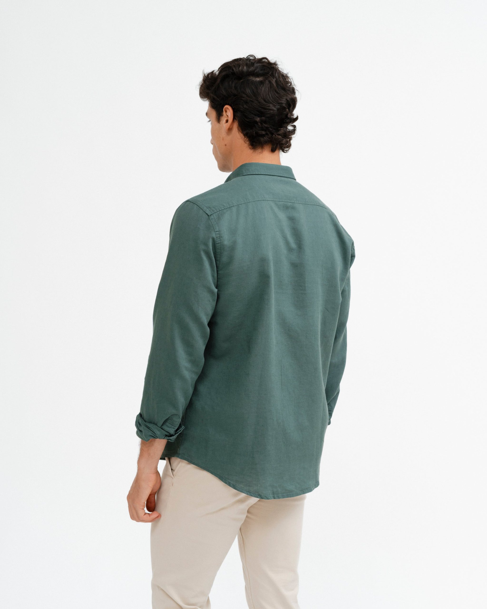 CAMISA LINO VERDE - Imagen 4