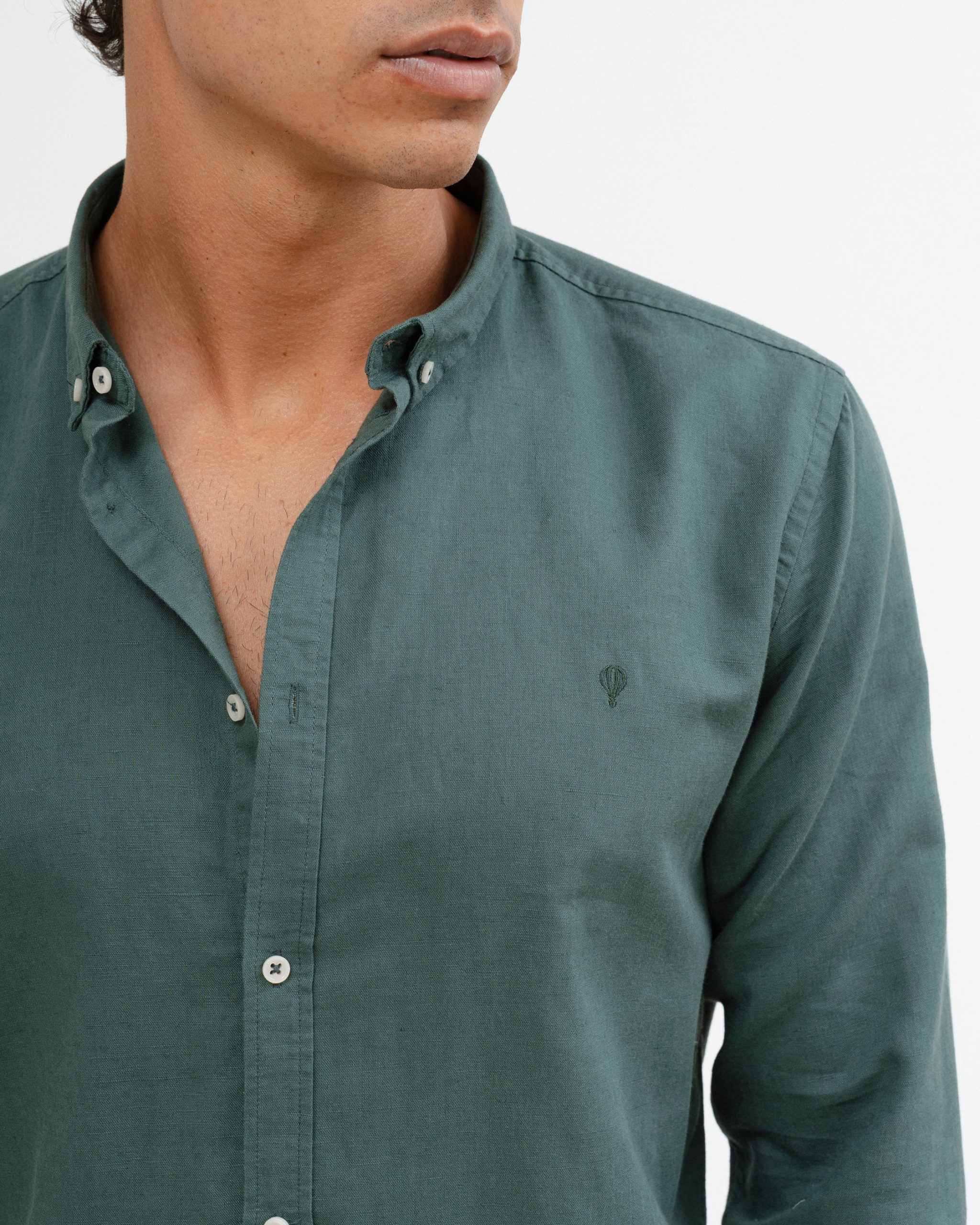 CAMISA LINO VERDE - Imagen 2