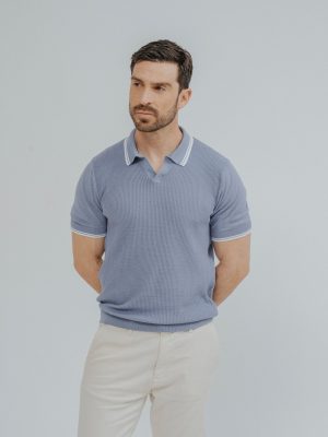 POLO TRICOT RAYA CUADRILLÉ