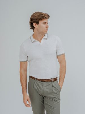 POLO TRICOT RAYA CUADRILLÉ