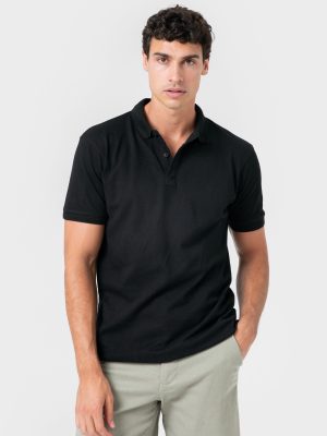 POLO BÁSICO REGULAR FIT NEGRO