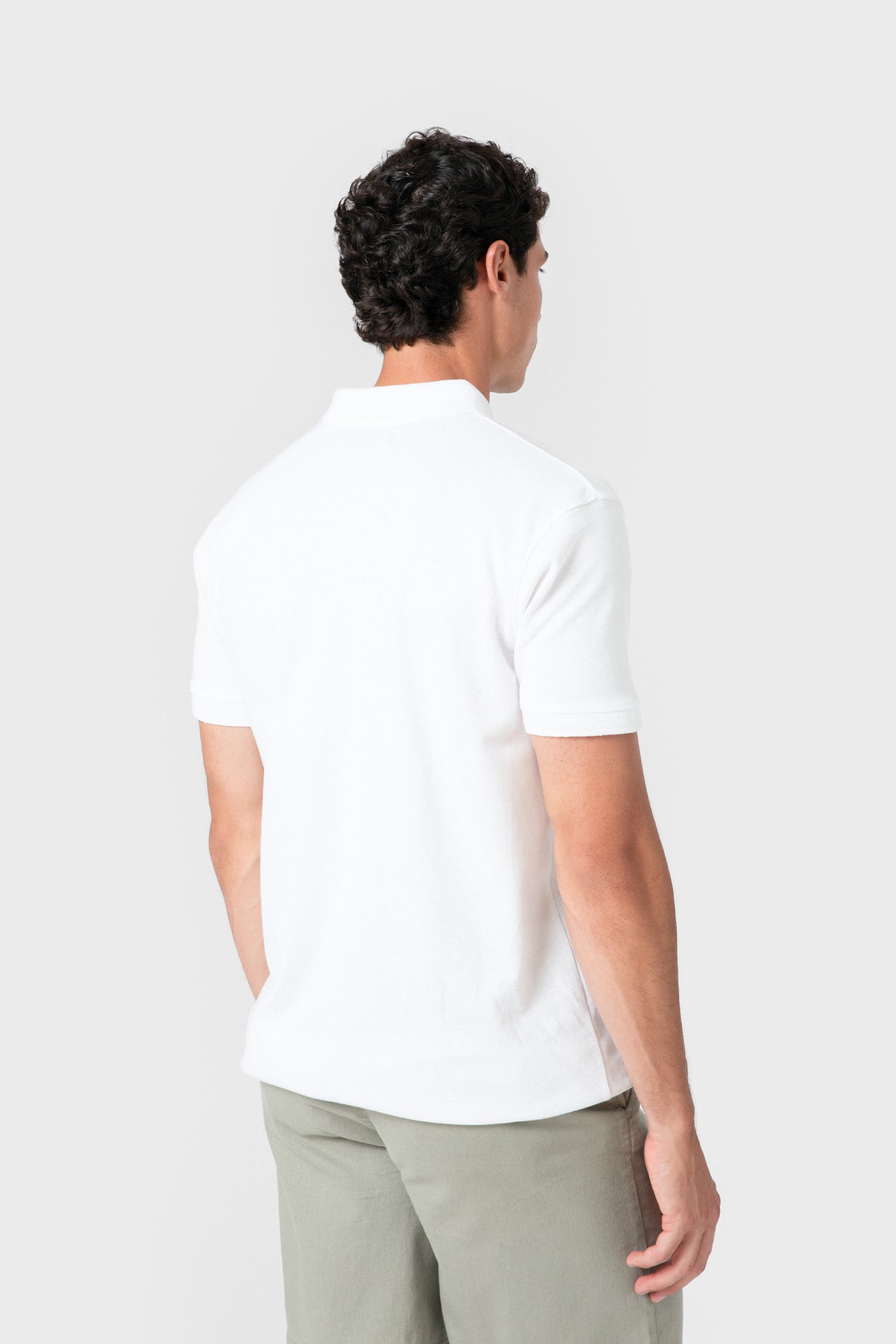 POLO BÁSICO REGULAR FIT BLANCO - Imagen 4