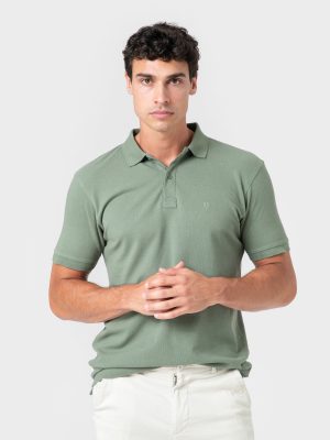 POLO BÁSICO REGULAR FIT VERDE