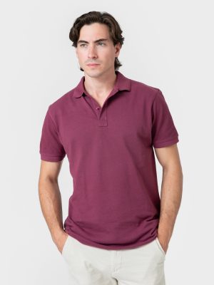 POLO BÁSICO REGULAR FIT BURDEOS