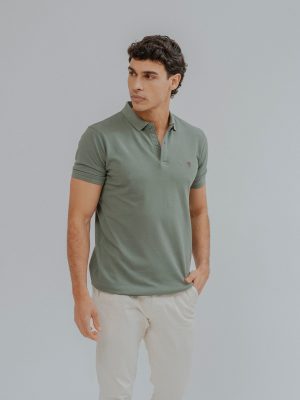 POLO BÁSICO REGULAR FIT VERDE