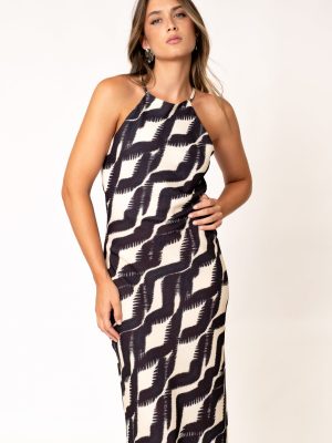 VESTIDO MIDI HALTER ESTAMPADO