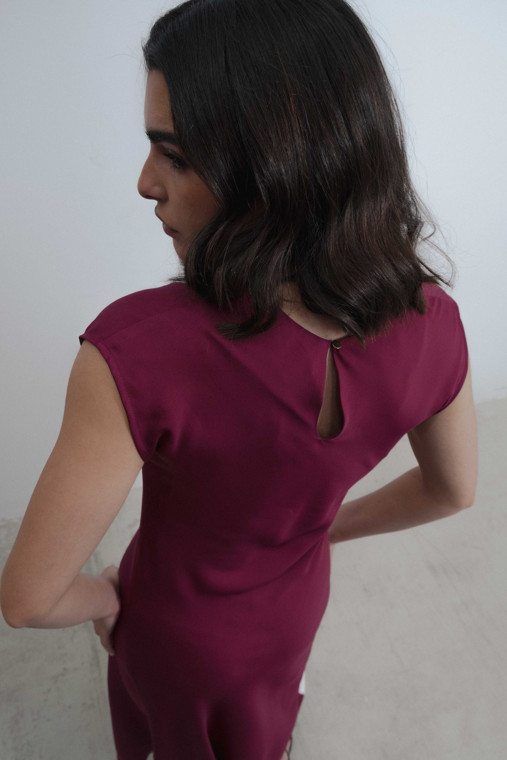 VESTIDO MIDI COMBINADO - Imagen 4