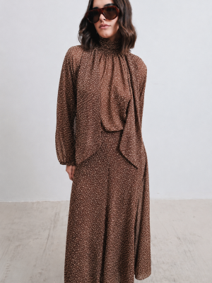FALDA MIDI LUNARES