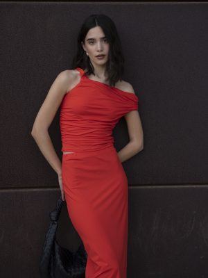 FALDA MIDI POLIAMIDA
